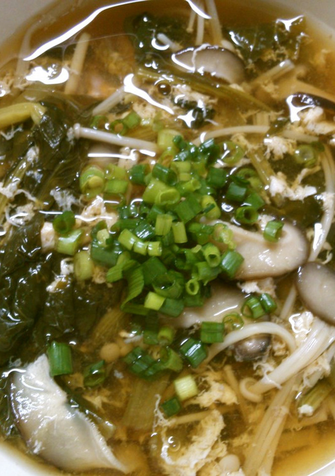 簡単 和食♪小松菜とインゲン 卵の和風煮-レシピのメイン写真
