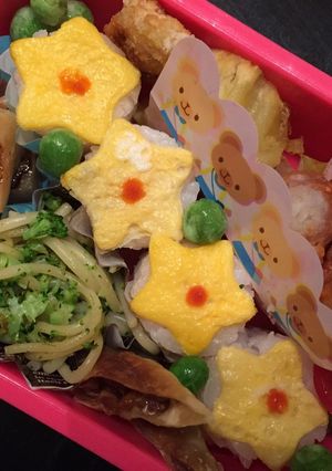 1才5ヶ月お弁当；ポテトの肉巻き-レシピのメイン写真