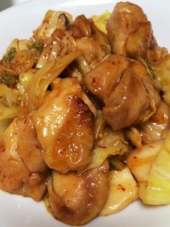 やみつき★鶏肉とキャベツのキムチ炒め-レシピのメイン写真