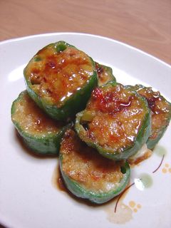 エビ詰めピーマンの照り焼き-レシピのメイン写真