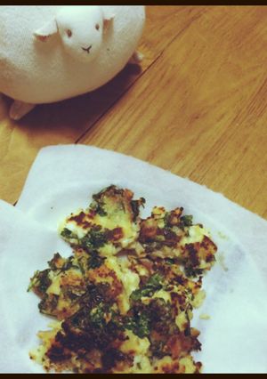 大量消費！パセリとはんぺんの洋風おやき-レシピのメイン写真