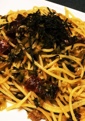 10分でできる！絶品高菜パスタ！-レシピのメイン写真