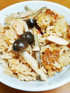 シーチキン茸の炊き込みご飯♪-レシピのメイン写真