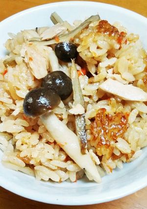 シーチキン茸の炊き込みご飯♪-レシピのメイン写真