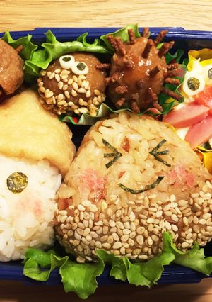秋のキャラ弁-レシピのメイン写真