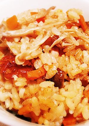 きのことしょうがの炊き込みご飯-レシピのメイン写真