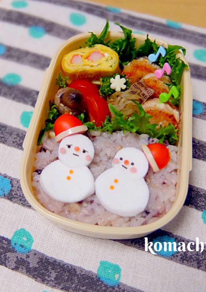 雪だるま 幼稚園♡お弁当 クリスマス-レシピのメイン写真