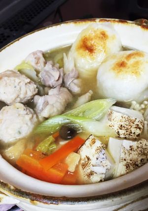 味噌ちゃんこ鍋〜餅入り〜-レシピのメイン写真