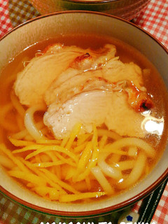 ゆず香る!ゆず鶏うどん-レシピのメイン写真