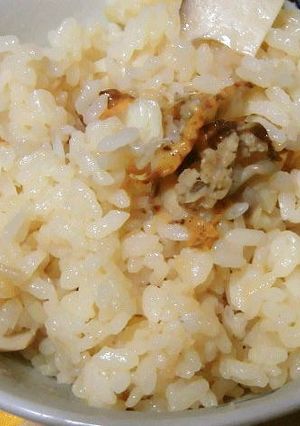 ベビーホタテの炊き込みご飯-レシピのメイン写真