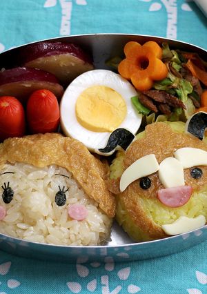 キャラ弁☆ディズニーツムツム 美女と野獣-レシピのメイン写真