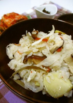 干し大根で炊き込みご飯。-レシピのメイン写真