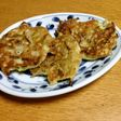 豆腐とじゃこのお好み焼き風ハンバーグ