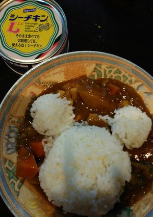 鶏肉？豚肉？いえいえシーチキンカレー♪-レシピのメイン写真