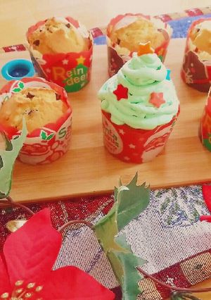 クリスマスツリーマフィン-レシピのメイン写真