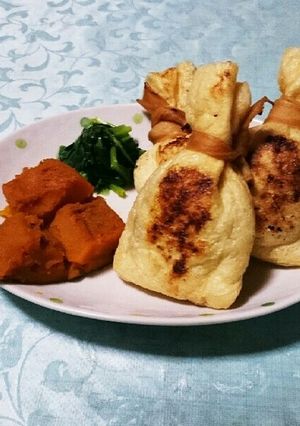 カリッと油揚げ 卵と挽き肉入り-レシピのメイン写真