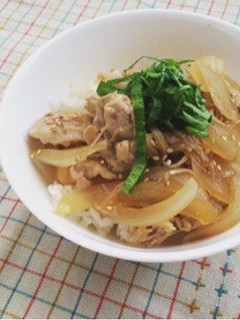 あっさり豚丼-レシピのメイン写真