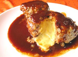 【絶品】簡単チーズインハンバーグ♪-レシピのメイン写真