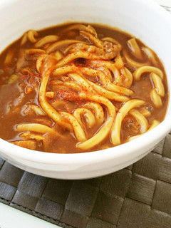 パパッと簡単!油揚げとネギのカレーうどん-レシピのメイン写真