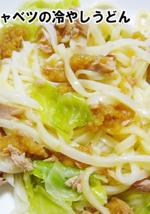 簡単！大根おろしとキャベツの冷やしうどん-レシピのメイン写真