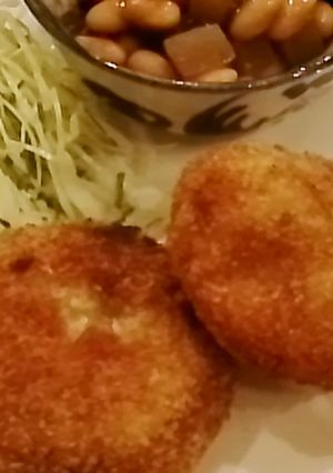 大豆のお肉でサツマイモコロッケ-レシピのメイン写真