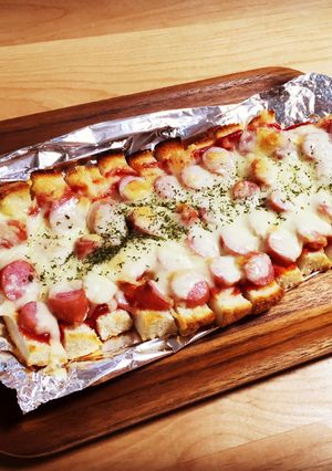 パン耳 de ピザトースト-レシピのメイン写真