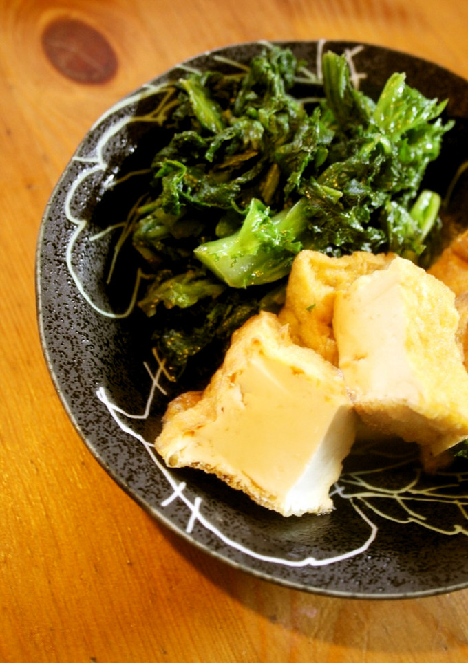 即席☆わさび菜と厚揚げの炒め物　-レシピのメイン写真