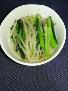 小松菜ともやしの炒め物-レシピのメイン写真