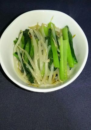 小松菜ともやしの炒め物-レシピのメイン写真