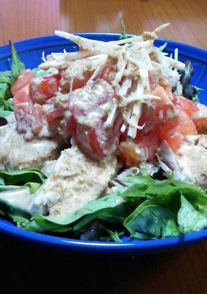 鶏むね肉のごまソースかけ-レシピのメイン写真