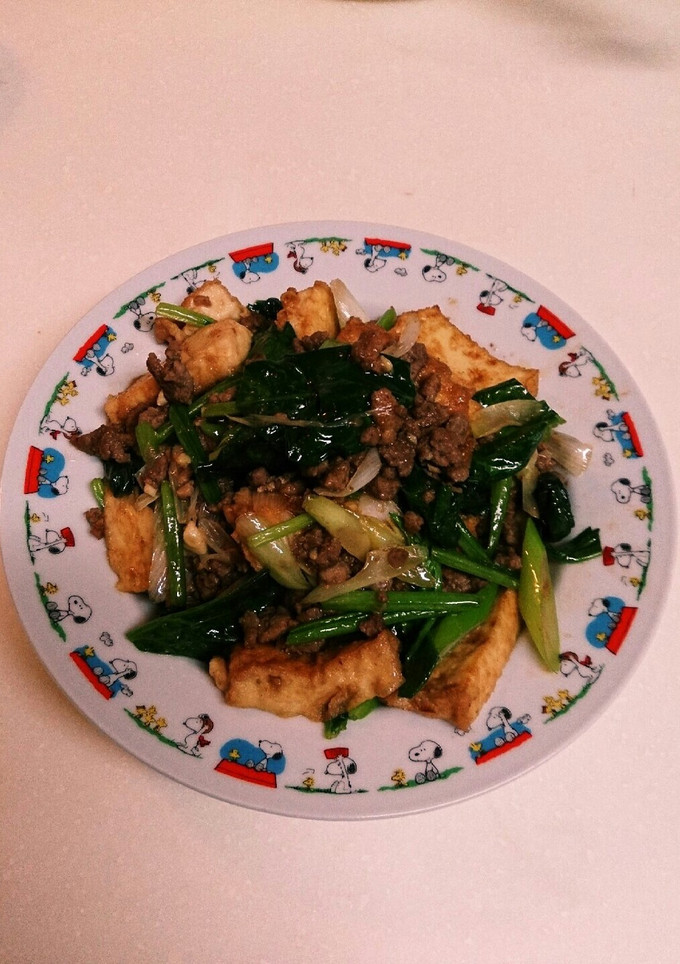 ひき肉と厚揚げの焼き肉のタレ炒め-レシピのメイン写真