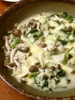 牡蠣とほうれん草のチーズ焼き-レシピのメイン写真