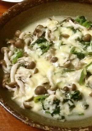 牡蠣とほうれん草のチーズ焼き-レシピのメイン写真
