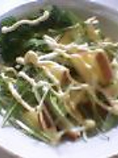 水菜とりんごのシャキシャキサラダ☆-レシピのメイン写真