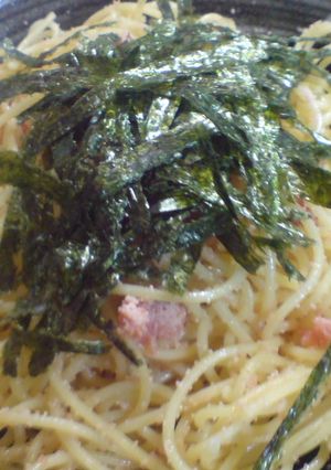 簡単！ポン酢明太子パスタ-レシピのメイン写真