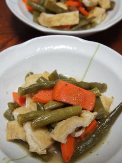 三度豆とにんじんの煮物-レシピのメイン写真