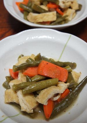 三度豆とにんじんの煮物-レシピのメイン写真