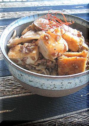 ＊厚揚げと舞茸のピリ辛丼＊-レシピのメイン写真