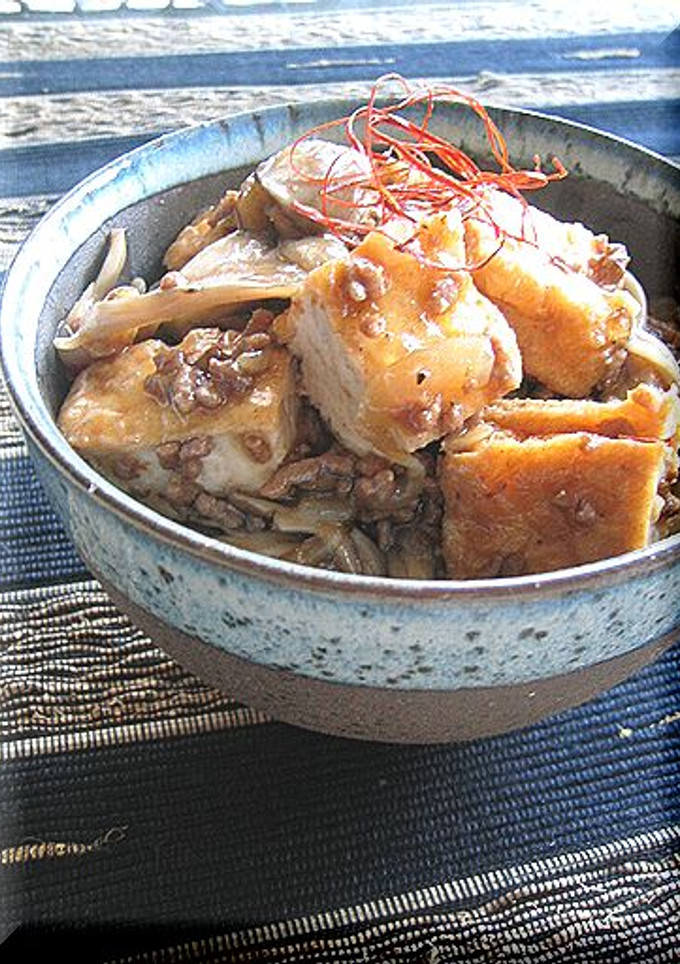 ＊厚揚げと舞茸のピリ辛丼＊-レシピのメイン写真