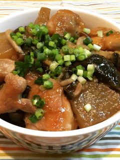 鶏もも肉と茄子と大根の煮物-レシピのメイン写真