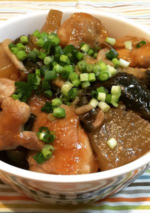 鶏もも肉と茄子と大根の煮物-レシピのメイン写真