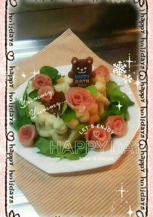 ハンバーグケーキ☆パーティー☆バースデー-レシピのメイン写真
