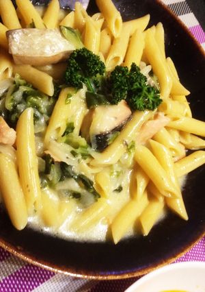 簡単!鮭のショートパスタ ワンポットで-レシピのメイン写真