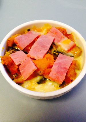 かぼちゃとベーコンのココットカマン-レシピのメイン写真