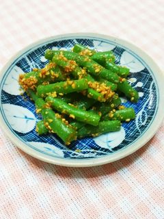 簡単一品!いんげんの胡麻和え☆-レシピのメイン写真