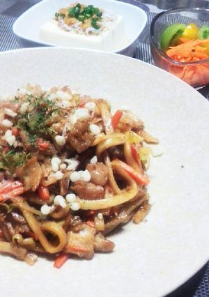 ベチャつき焦げ付き知らず☆基本の焼うどん-レシピのメイン写真