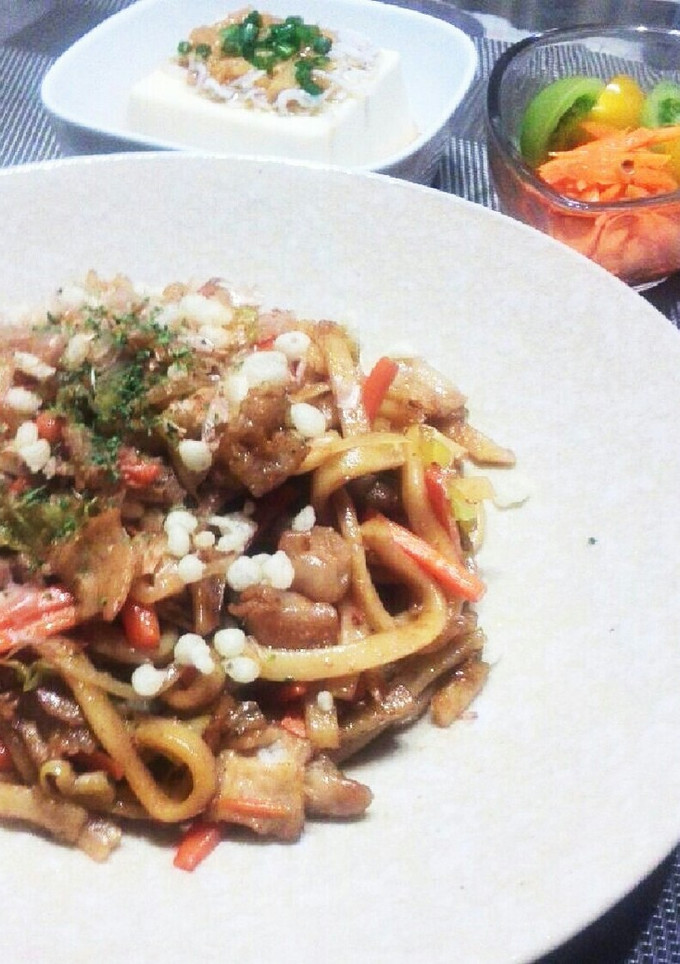 ベチャつき焦げ付き知らず☆基本の焼うどん-レシピのメイン写真