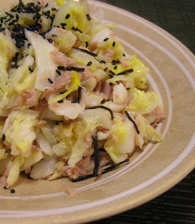 ツナと塩昆布でうんまうま白菜(^^♪-レシピのメイン写真