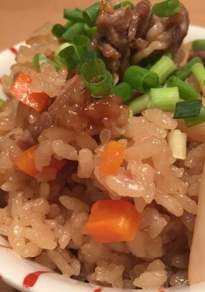 かんたん☆豚肉とエリンギの炊き込み御飯-レシピのメイン写真