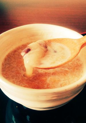 レンジで簡単！とろ〜り最中のミルク汁粉！-レシピのメイン写真